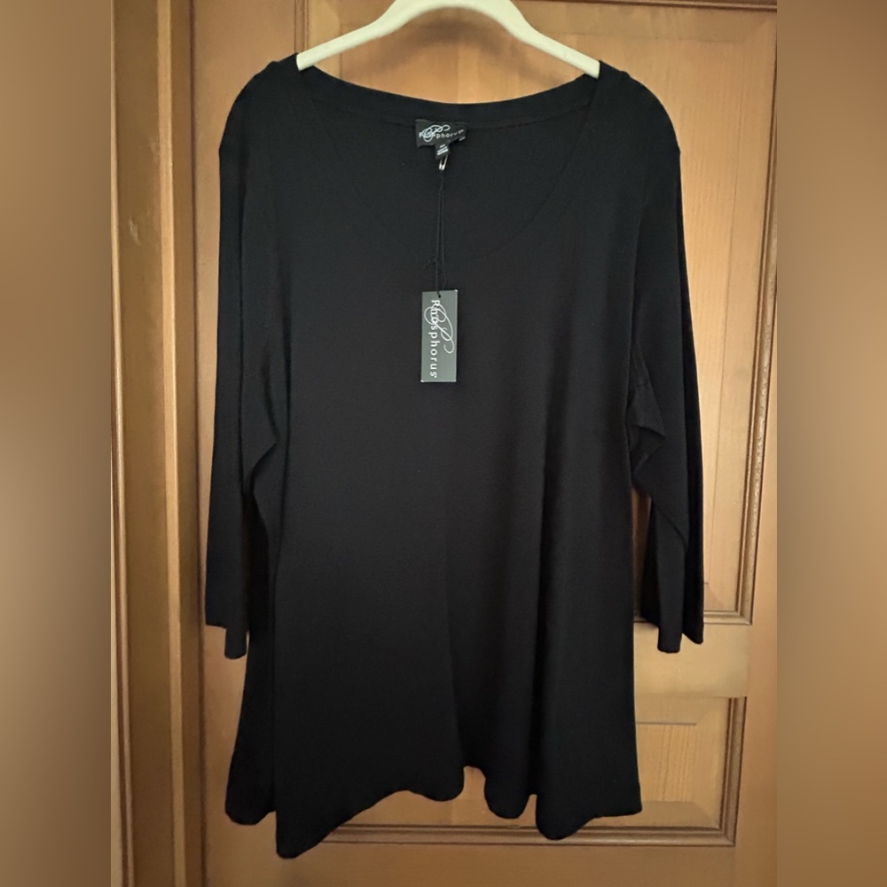 NWT BLACK WOMANS TOP SIZE 2X